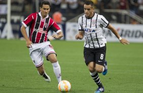 Durante o jogo realizado esta noite na Arena Corinthians entre Corinthians x São Paulo, jogo válido pelo primeiro turno da fase classificatoria da Copa Libertadores da América 2015