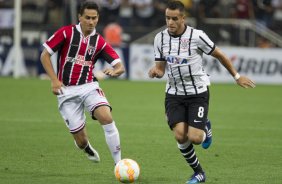 Durante o jogo realizado esta noite na Arena Corinthians entre Corinthians x So Paulo, jogo vlido pelo primeiro turno da fase classificatoria da Copa Libertadores da Amrica 2015