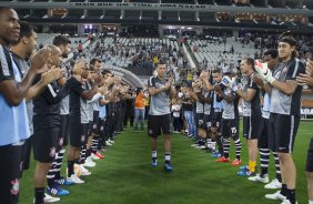 Durante o jogo realizado esta noite na Arena Corinthians entre Corinthians x São Paulo, jogo válido pelo primeiro turno da fase classificatoria da Copa Libertadores da América 2015