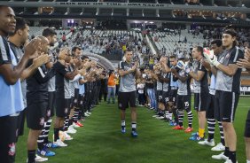 Durante o jogo realizado esta noite na Arena Corinthians entre Corinthians x So Paulo, jogo vlido pelo primeiro turno da fase classificatoria da Copa Libertadores da Amrica 2015