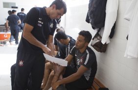 Nos vestirios antes do jogo realizado esta tarde no estdio Novelli Jr. entre Ituano x Corinthians, vlido pela 6 rodada do Campeonato Paulista de 2015