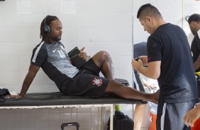 Nos vestirios antes do jogo realizado esta tarde no estdio Novelli Jr. entre Ituano x Corinthians, vlido pela 6 rodada do Campeonato Paulista de 2015