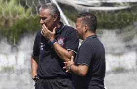 Durante o treino desta manh no CT Joaquim Grava, zona leste da cidade. O prximo jogo ser quarta-feira, dia 25/02 contra o Linense, no estdio Gilbertao., jogo adiado da 2 rodada do Campeonato Paulista de 2015