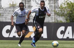 Durante o treino desta manh no CT Joaquim Grava, zona leste da cidade. O prximo jogo ser quarta-feira, dia 25/02 contra o Linense, no estdio Gilbertao., jogo adiado da 2 rodada do Campeonato Paulista de 2015