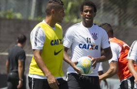 Durante o treino desta manh no CT Joaquim Grava, zona leste da cidade. O prximo jogo ser quarta-feira, dia 25/02 contra o Linense, no estdio Gilbertao., jogo adiado da 2 rodada do Campeonato Paulista de 2015