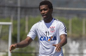 Durante o treino desta manh no CT Joaquim Grava, zona leste da cidade. O prximo jogo ser quarta-feira, dia 25/02 contra o Linense, no estdio Gilbertao., jogo adiado da 2 rodada do Campeonato Paulista de 2015