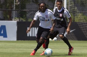 Durante o treino desta manh no CT Joaquim Grava, zona leste da cidade. O prximo jogo ser quarta-feira, dia 25/02 contra o Linense, no estdio Gilbertao., jogo adiado da 2 rodada do Campeonato Paulista de 2015