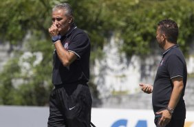 Durante o treino desta manh no CT Joaquim Grava, zona leste da cidade. O prximo jogo ser quarta-feira, dia 25/02 contra o Linense, no estdio Gilbertao., jogo adiado da 2 rodada do Campeonato Paulista de 2015