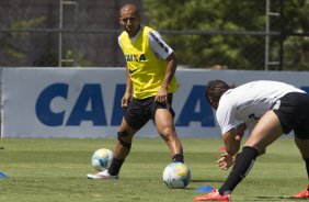 Durante o treino desta manh no CT Joaquim Grava, zona leste da cidade. O prximo jogo ser quarta-feira, dia 25/02 contra o Linense, no estdio Gilbertao., jogo adiado da 2 rodada do Campeonato Paulista de 2015