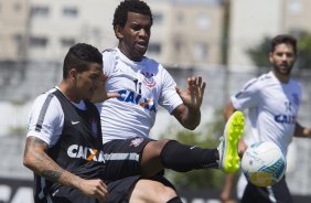 Durante o treino desta manh no CT Joaquim Grava, zona leste da cidade. O prximo jogo ser quarta-feira, dia 25/02 contra o Linense, no estdio Gilbertao., jogo adiado da 2 rodada do Campeonato Paulista de 2015