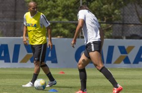 Durante o treino desta manh no CT Joaquim Grava, zona leste da cidade. O prximo jogo ser quarta-feira, dia 25/02 contra o Linense, no estdio Gilbertao., jogo adiado da 2 rodada do Campeonato Paulista de 2015