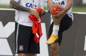 Durante o treino desta tarde no CT Joaquim Grava, zona leste da cidade. O prximo jogo ser amanh, quarta-feira, dia 25/02 contra o Linense, no estdio Gilbertao., jogo adiado da 2 rodada do Campeonato Paulista de 2015