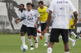 Durante o treino desta tarde no CT Joaquim Grava, zona leste da cidade. O prximo jogo ser amanh, quarta-feira, dia 25/02 contra o Linense, no estdio Gilbertao., jogo adiado da 2 rodada do Campeonato Paulista de 2015