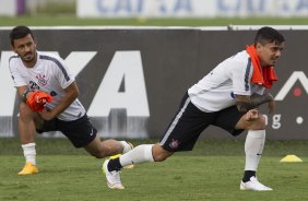 Durante o treino desta tarde no CT Joaquim Grava, zona leste da cidade. O prximo jogo ser amanh, quarta-feira, dia 25/02 contra o Linense, no estdio Gilbertao., jogo adiado da 2 rodada do Campeonato Paulista de 2015