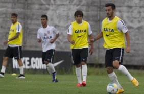 Durante o treino desta tarde no CT Joaquim Grava, zona leste da cidade. O prximo jogo ser amanh, quarta-feira, dia 25/02 contra o Linense, no estdio Gilbertao., jogo adiado da 2 rodada do Campeonato Paulista de 2015