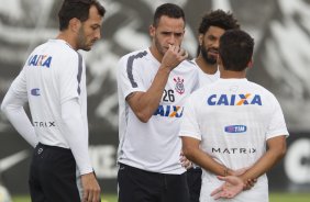 Durante o treino desta tarde no CT Joaquim Grava, zona leste da cidade. O prximo jogo ser amanh, quarta-feira, dia 25/02 contra o Linense, no estdio Gilbertao., jogo adiado da 2 rodada do Campeonato Paulista de 2015