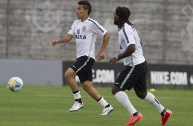 Durante o treino desta tarde no CT Joaquim Grava, zona leste da cidade. O prximo jogo ser amanh, quarta-feira, dia 25/02 contra o Linense, no estdio Gilbertao., jogo adiado da 2 rodada do Campeonato Paulista de 2015