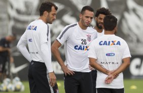 Durante o treino desta tarde no CT Joaquim Grava, zona leste da cidade. O prximo jogo ser amanh, quarta-feira, dia 25/02 contra o Linense, no estdio Gilbertao., jogo adiado da 2 rodada do Campeonato Paulista de 2015