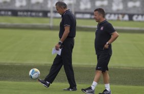 Durante o treino desta tarde no CT Joaquim Grava, zona leste da cidade. O prximo jogo ser amanh, quarta-feira, dia 25/02 contra o Linense, no estdio Gilbertao., jogo adiado da 2 rodada do Campeonato Paulista de 2015