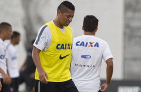 Durante o treino desta tarde no CT Joaquim Grava, zona leste da cidade. O prximo jogo ser amanh, quarta-feira, dia 25/02 contra o Linense, no estdio Gilbertao., jogo adiado da 2 rodada do Campeonato Paulista de 2015