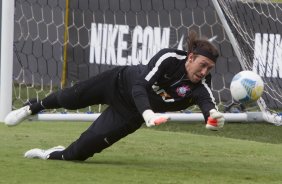 Durante o treino desta tarde no CT Joaquim Grava, zona leste da cidade. O prximo jogo ser domingo, dia 01/03 contra o Mogi Mirim na Arena Corinthians, vlido pela 7 rodada do Campeonato Paulista de 2015