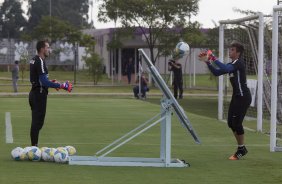 Durante o treino desta tarde no CT Joaquim Grava, zona leste da cidade. O prximo jogo ser domingo, dia 01/03 contra o Mogi Mirim na Arena Corinthians, vlido pela 7 rodada do Campeonato Paulista de 2015