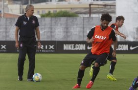 Durante o treino desta tarde no CT Joaquim Grava, zona leste da cidade. O prximo jogo ser domingo, dia 01/03 contra o Mogi Mirim na Arena Corinthians, vlido pela 7 rodada do Campeonato Paulista de 2015