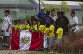 Durante o treino desta tarde no CT Joaquim Grava, zona leste da cidade. O prximo jogo ser domingo, dia 01/03 contra o Mogi Mirim na Arena Corinthians, vlido pela 7 rodada do Campeonato Paulista de 2015