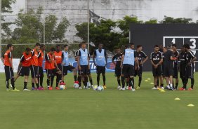 Durante o treino desta tarde no CT Joaquim Grava, zona leste da cidade. O prximo jogo ser domingo, dia 01/03 contra o Mogi Mirim na Arena Corinthians, vlido pela 7 rodada do Campeonato Paulista de 2015