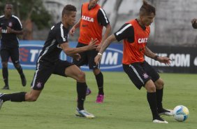 Durante o treino desta tarde no CT Joaquim Grava, zona leste da cidade. O prximo jogo ser domingo, dia 01/03 contra o Mogi Mirim na Arena Corinthians, vlido pela 7 rodada do Campeonato Paulista de 2015