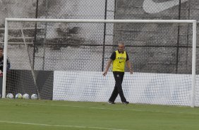 Durante o treino desta tarde no CT Joaquim Grava, zona leste da cidade. O prximo jogo ser domingo, dia 01/03 contra o Mogi Mirim na Arena Corinthians, vlido pela 7 rodada do Campeonato Paulista de 2015