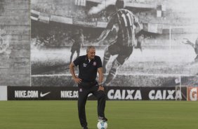 Durante o treino desta tarde no CT Joaquim Grava, zona leste da cidade. O prximo jogo ser domingo, dia 01/03 contra o Mogi Mirim na Arena Corinthians, vlido pela 7 rodada do Campeonato Paulista de 2015
