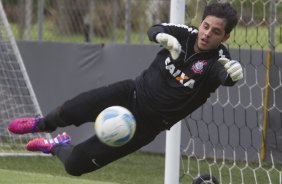 Durante o treino desta tarde no CT Joaquim Grava, zona leste da cidade. O prximo jogo ser domingo, dia 01/03 contra o Mogi Mirim na Arena Corinthians, vlido pela 7 rodada do Campeonato Paulista de 2015