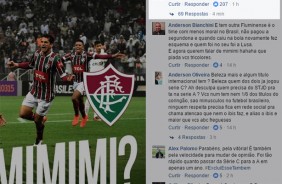 Nova provocao do Corinthians no Facebook do Fluminense