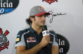 Um dos protagonistas do evento, Sainz falou sobre o dolo Ayrton Senna