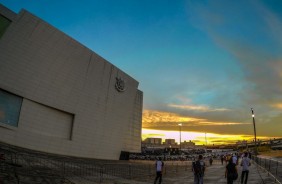 Final de tarde na Arena Corinthians