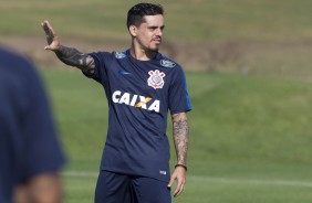 Fagner durante o treino da tarde do Corinthians pela Florida Cup 2017