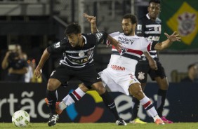 Camacho e Moisés em jogo pela final da Flórida Cup 2017 contra o São Paulo