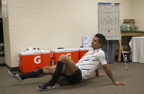 Guilherme no vestiário antes da final contra o São Paulo pela Flórida Cup 2017