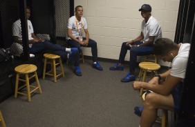 Jean e Bruno Paulo no vestiário antes da final contra o São Paulo pela Flórida Cup