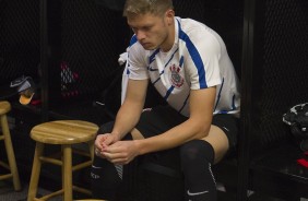 Marlone no vestiário antes da final contra o São Paulo pela Flórida Cup