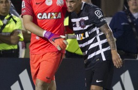 Cássio e Giovanni Augusto na final da Flórida Cup contra o São Paulo