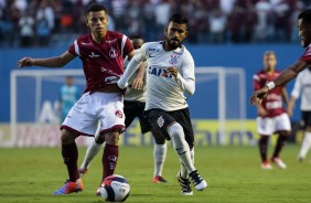 Marquinhos conduzindo a bola pela semifinal da Copinha 2017 contra a Juventus