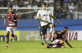 Renan Areias em jogada contra a Juventus pela Copinha 2017