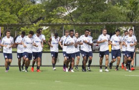 Elenco do Corinthians em treinamento pela primeira vez no CT Joaquim Grava depois da Flrida Cup