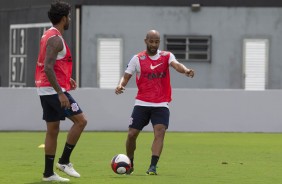 Fellipe Bastos e Vilson no treino no CT Joaquim Grava após a Flórida Cup 2017