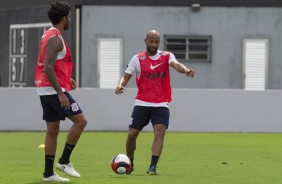 Fellipe Bastos e Vilson no treino no CT Joaquim Grava aps a Flrida Cup 2017