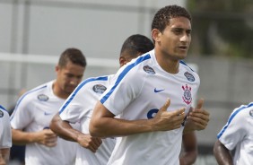Zagueiro Pablo no primeiro treino no CT Joaquim Grava após a Flórida Cup 2017