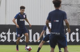 Marquinhos Gabriel em ao no treino do Corinthians no CT Joaquim Grava