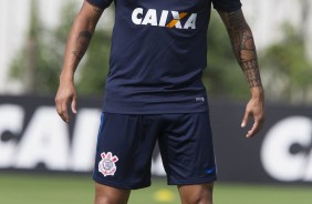 Giovanni Augusto no treino do Corinthians no CT Joaquim Grava